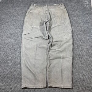 Vintage Southpole Style Pants Men's 36 Workwear Carpenter Pants Grey Denim Shiny
